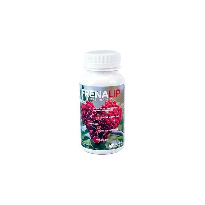 GENOMIX PHARMA Frenalip con Berberina, Levadura Arroz Rojo y Cardo Mariano para Colesterol 60 Cápsulas