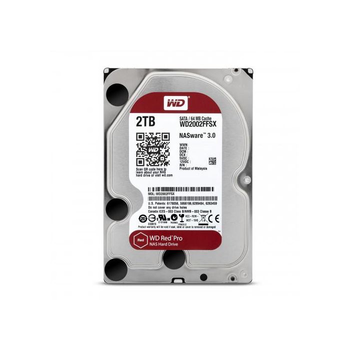 Western Digital Red Pro WD2002FFSX 2TB 3.5" SATA III 7200 RPM para NAS 2 Western Digital Red Pro WD2002FFSX 2TB 3.5" SATA III 7200 RPM para NAS 2