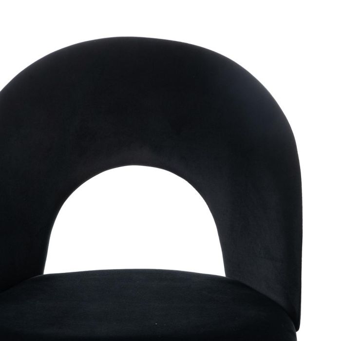 Silla Negro Tejido-Metal Contract 49 X 60 X 81 cm