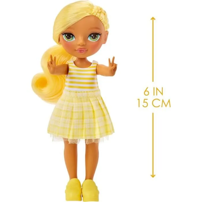 Rainbow High Littles Muñeca 15cm con Mascota Amarillo LIT35051531227 Muñeca Fashion Juguete para Niñas a Partir de 4 Años 3