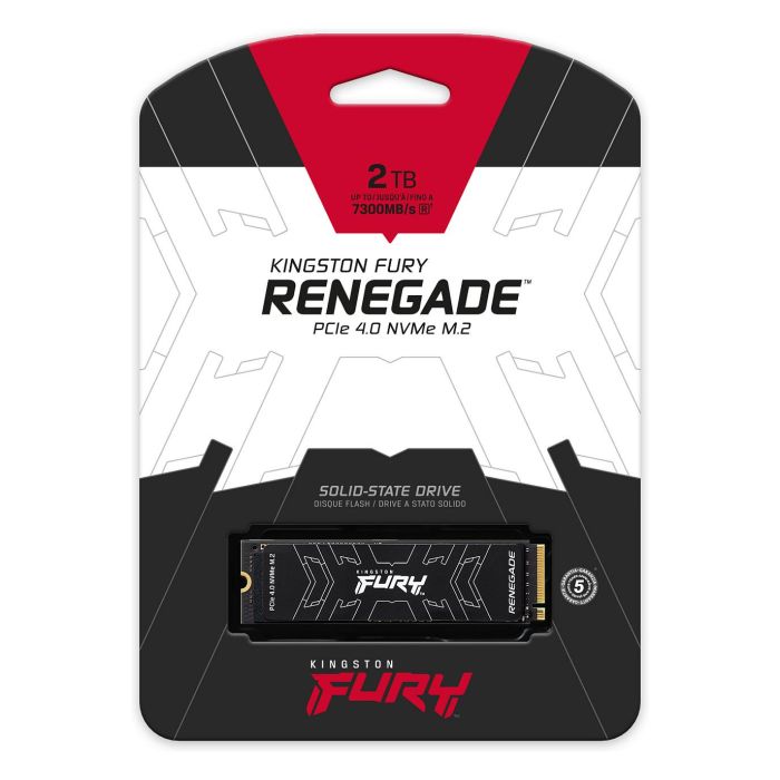 Kingston FURY RENEGADE SSD M.2 2TB NVMe PCIe 4.0 x 4 Velocidad Lectura 7300 MB/s