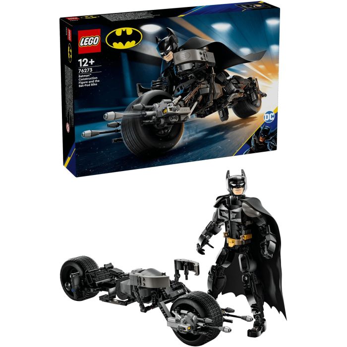 LEGO 76273 DC Batman: Minifigura de Batman y motocicleta Bat-Pod para construir 3 LEGO 76273 DC Batman: Minifigura de Batman y motocicleta Bat-Pod para construir 3