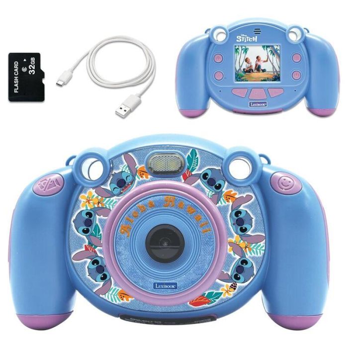 Lexibook Dj080D Cámara Digital Infantil Disney Stitch con 15 filtros temáticos y 5 juegos, ideal para niños +3 años 1 Lexibook Dj080D Cámara Digital Infantil Disney Stitch con 15 filtros temáticos y 5 juegos, ideal para niños +3 años 1