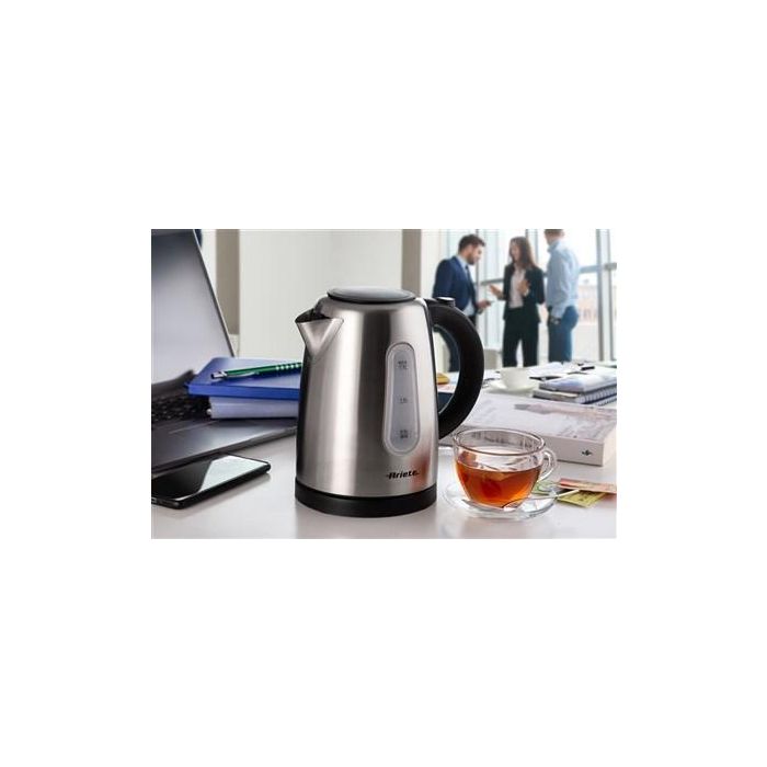 Ariete 2847 Hervidor de Acero Inoxidable 1.7L con Apagado Automático y Visor de Nivel de Agua 6
