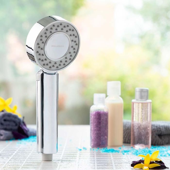 Innovagoods Mango de Ducha Doble con Dispensador 3 en 1 Xawara con Depósito para Gel y 2 Modos de Salida de Agua 6