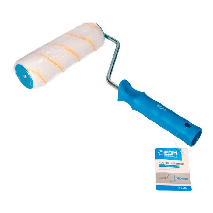 Edm Rodillo Profesional de Poliamida 18cm Pelo Corto para Pintura Plástica en Paredes, Techos, Epoxi, Resinas y Clorocauchos 1 Edm Rodillo Profesional de Poliamida 18cm Pelo Corto para Pintura Plástica en Paredes, Techos, Epoxi, Resinas y Clorocauchos 1
