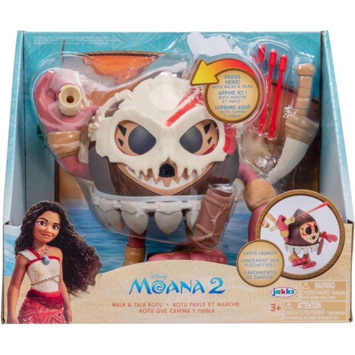 JAKKS PACIFIC Figura Disney Vaiana Moana Kotu con funciones de caminar y sonidos - Edad +3 años
