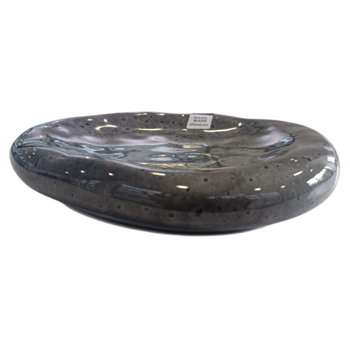 Plato Moderno DKD Home Decor Negro 20.5 x 4 x 22 cm (2 Unidades) 1