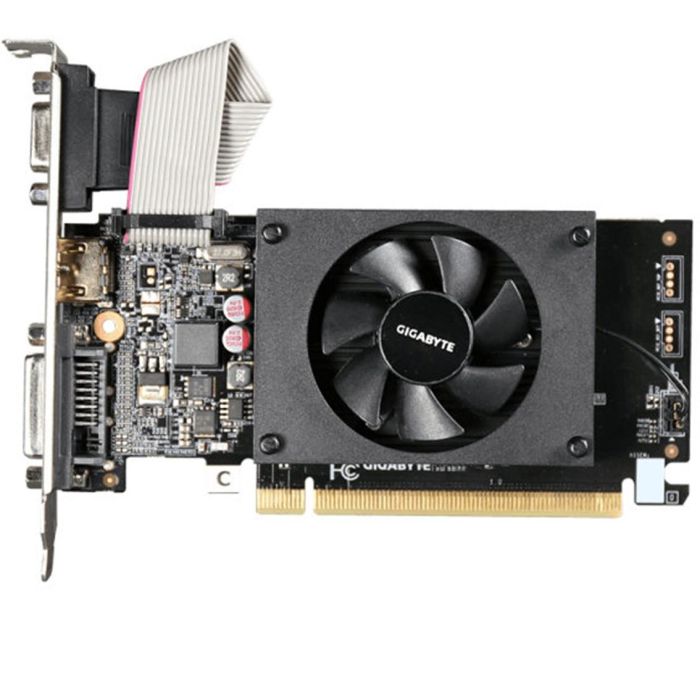Gigabyte Tarjeta Gráfica GeForce GT 710 2GB GDDR3 PCI Express 2.0 | NVIDIA | DirectX 12.0 | 954 MHz | 192 Núcleos CUDA 1 Gigabyte Tarjeta Gráfica GeForce GT 710 2GB GDDR3 PCI Express 2.0 | NVIDIA | DirectX 12.0 | 954 MHz | 192 Núcleos CUDA 1