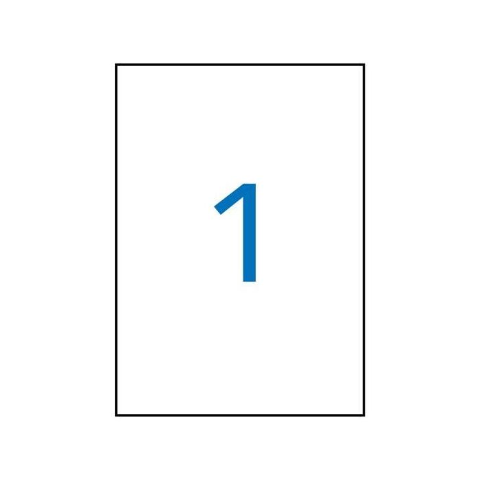 Apli Etiquetas Adhesivas 210x297 mm Láser C-Rectos 1 X 20H Poliéster Blanco Apli Etiquetas Adhesivas 210x297 mm Láser C-Rectos 1 X 20H Poliéster Blanco