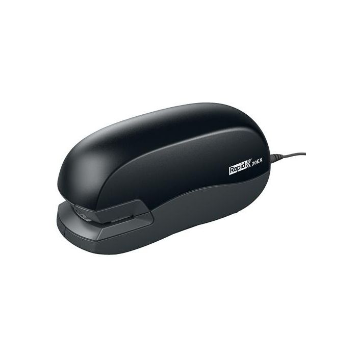 Rapid Grapadora eléctrica de sobremesa 20 hojas usa grapas 24/6 y 26/6 color negro