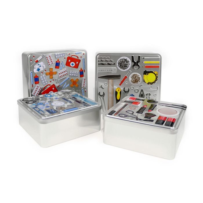 Estuche de Metal para Herramientas 23.7x8.9 cm - Confortime por Inde (12 Unidades) 1 Estuche de Metal para Herramientas 23.7x8.9 cm - Confortime por Inde (12 Unidades) 1