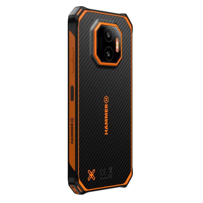 Hammer Energy X2 5G Smartphone Rugerizado 6" HD+ 6GB+128GB IP69 MIL-STD-810H Dual SIM Android 15 Negro-Naranja 4