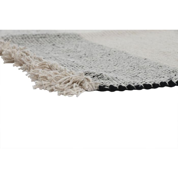 DKD Home Decor Alfombra Boho Blanco Gris Algodón Poliéster Flecos 230 x 160 cm (2 Unidades) 3 DKD Home Decor Alfombra Boho Blanco Gris Algodón Poliéster Flecos 230 x 160 cm (2 Unidades) 3