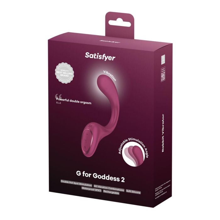 Vibrador Punto G Satisfyer FOR GODDESS Rojo Morado 1