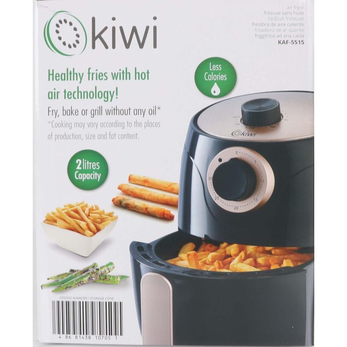 Freidora de Aire Kiwi 2L 1000W - Sin Aceite (2 Unidades) 3 Freidora de Aire Kiwi 2L 1000W - Sin Aceite (2 Unidades) 3
