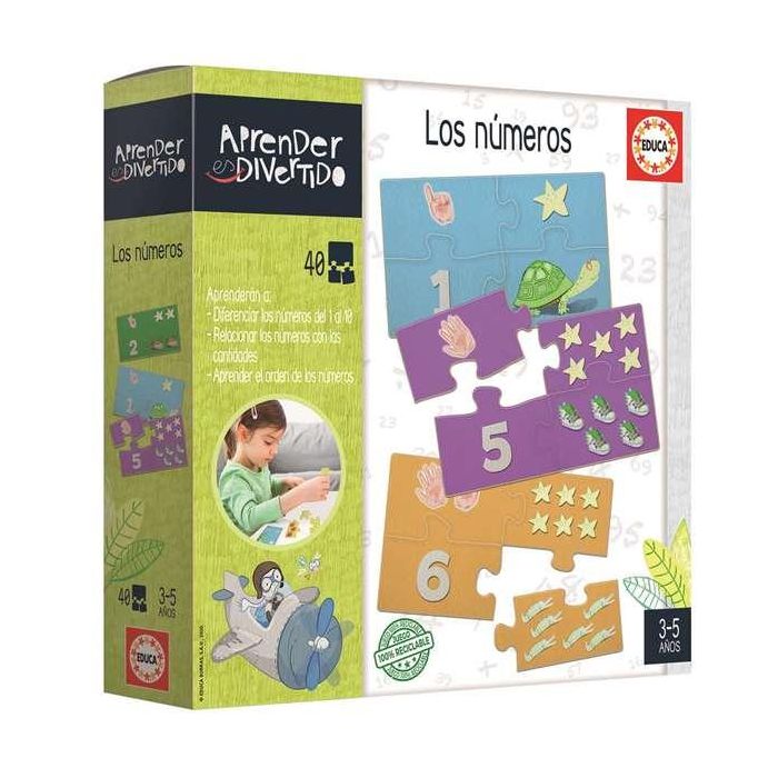 Juego aprender es divertido los números con 40 piezas encajables 12 Juego aprender es divertido los números con 40 piezas encajables 12