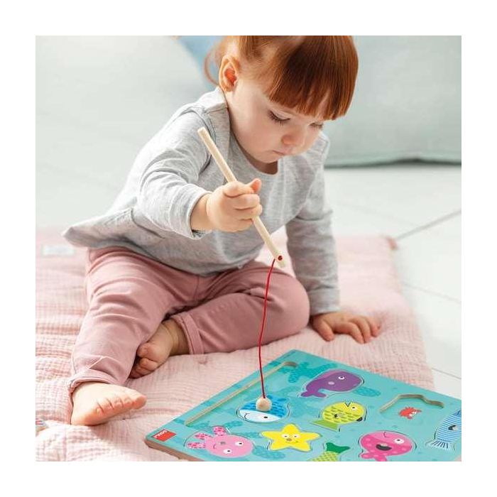 Goula Puzzle Encajable Pesca Magnético de Madera 11 Piezas 37x29.5x1.5 cm 2 Goula Puzzle Encajable Pesca Magnético de Madera 11 Piezas 37x29.5x1.5 cm 2