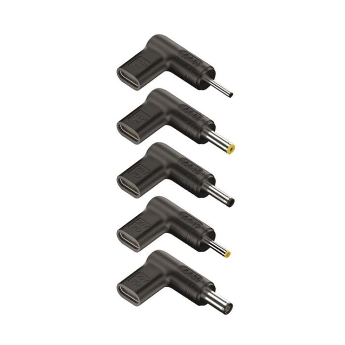 NGS BUD-AS Pack 5 Clavijas Adaptadoras de Carga USB-C a DC para Portátil Asus - Varias Medidas