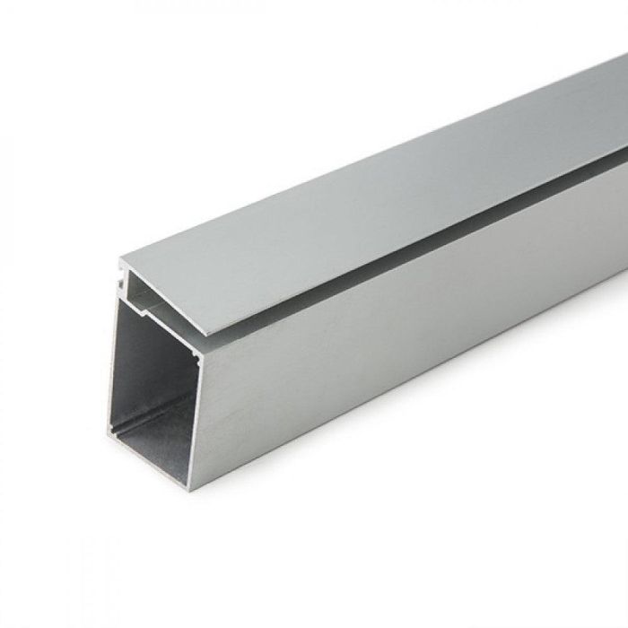 Perfíl Aluminio para Tira LED Estanterías Cristal Espesor 8Mm - Alojamiento Transformador x 2M 2