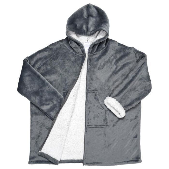 Home Deco Factory Sudadera con Bolsillo y Capucha Sweat Plaid, Ultra Suave, Confortable y Caliente, Talla Única, 118x85 cm 2 Home Deco Factory Sudadera con Bolsillo y Capucha Sweat Plaid, Ultra Suave, Confortable y Caliente, Talla Única, 118x85 cm 2