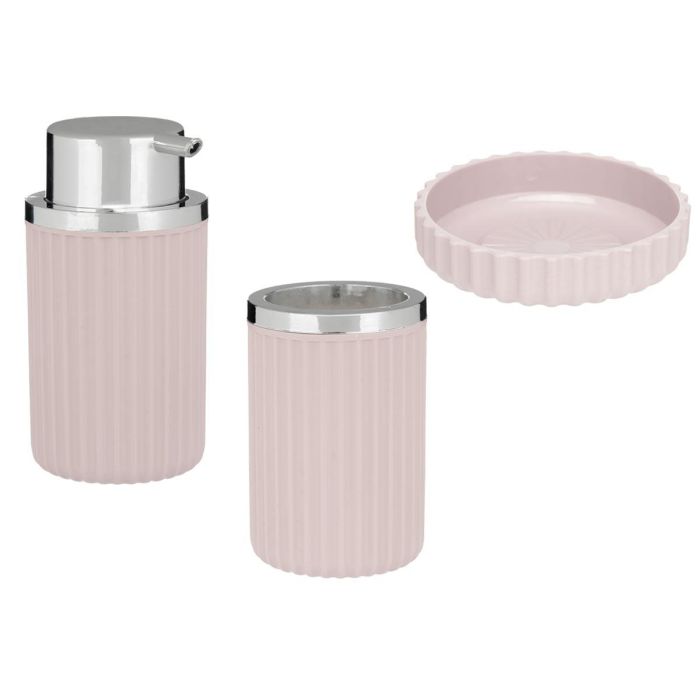 Set Baño 3 Pzs Rosa Berilo 10X16CM (12 Unidades) 1 Set Baño 3 Pzs Rosa Berilo 10X16CM (12 Unidades) 1