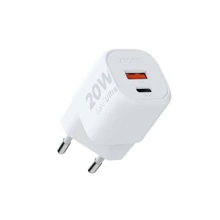 Cargador de Pared GaN Xtorm XEC020/ 1xUSB Tipo-C/ 1xUSB/ 20W Cargador de Pared GaN Xtorm XEC020/ 1xUSB Tipo-C/ 1xUSB/ 20W