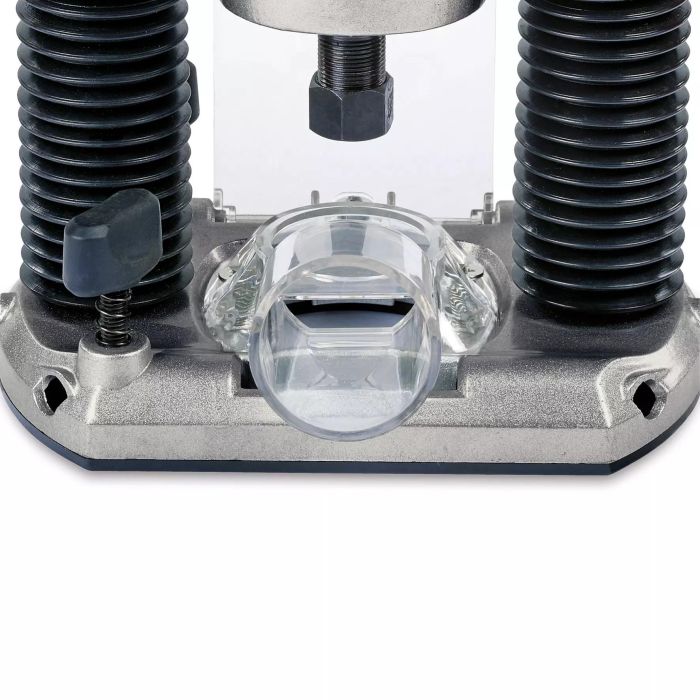 Einhell TC-RO 1155 E Fresadora de Superficie 1100W, Velocidad 11000-30000 RPM, Portaherramientas 6/8mm, Negro/Rojo 7