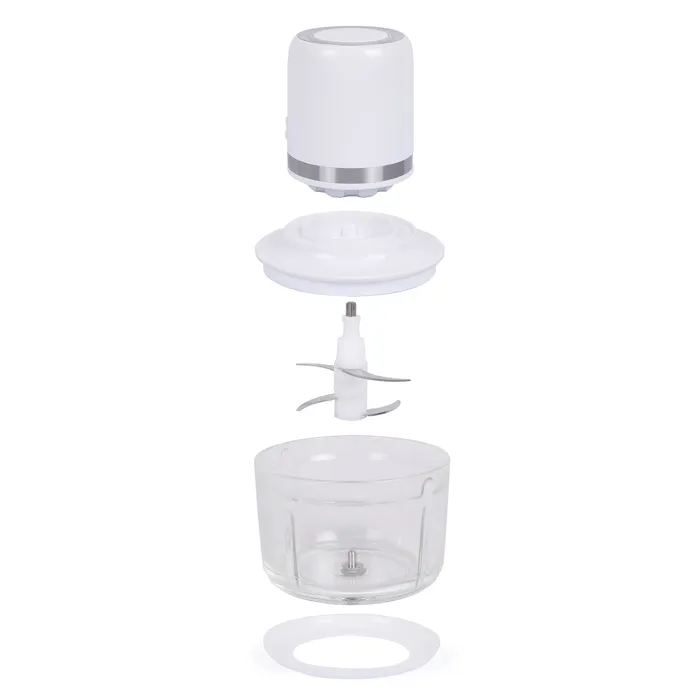 Livoo Picadora Eléctrica Inalámbrica - 200 W - 1,2 L - 4 Cuchillas de Acero - Blanco 3