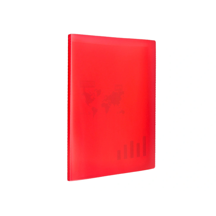 Liderpapel Carpeta Escaparate 40 Fundas Polipropileno DIN A3 Rojo Translucido 4