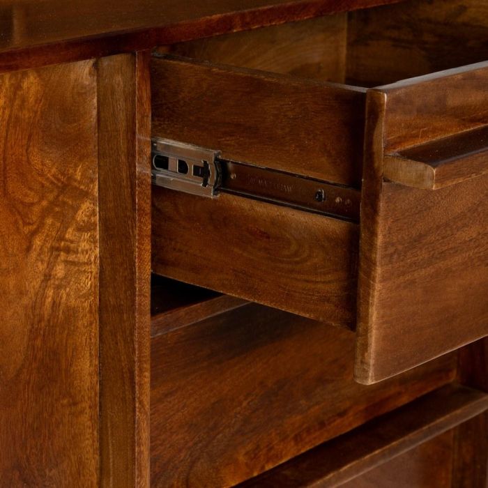 Alacena Marrón Madera de Mango Salón 150 X 50 X 195 cm