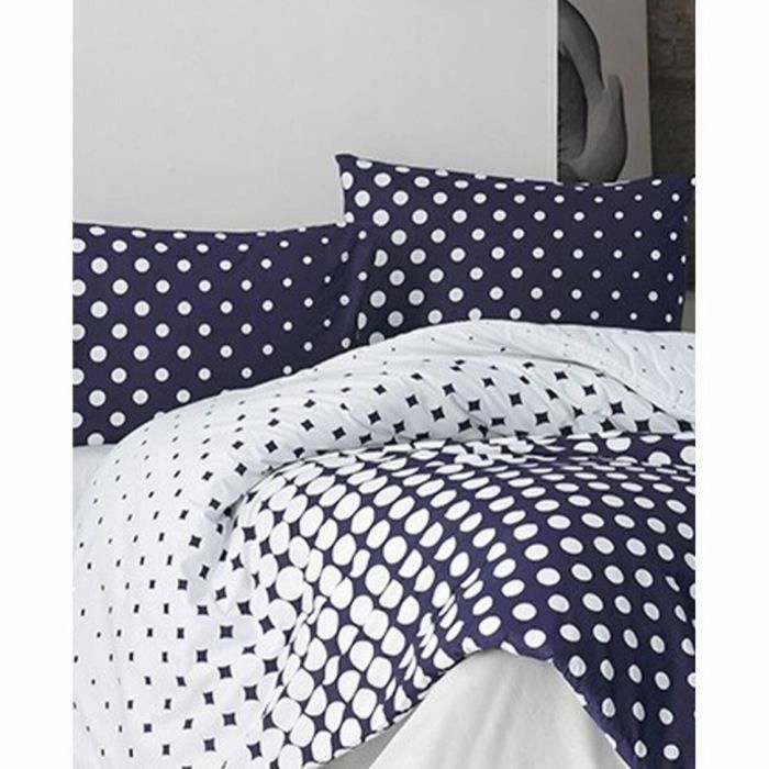 Juego de funda nórdica Azul Cama de 200 3 Piezas 2