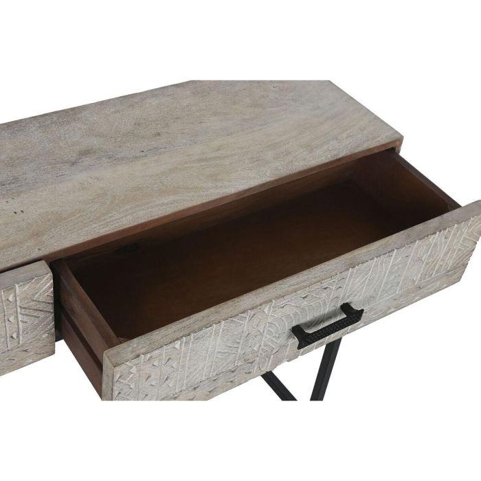 Consola Indio DKD Home Decor Blanco 30 x 76 x 120 cm 5 Consola Indio DKD Home Decor Blanco 30 x 76 x 120 cm 5