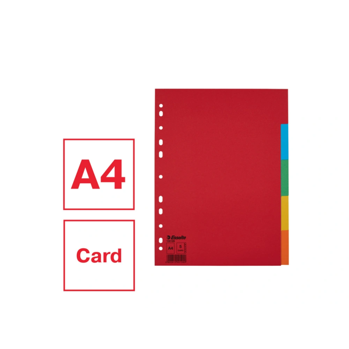 Separadores Esselte Multicolor 5 Hojas A4 (20 Unidades) 1