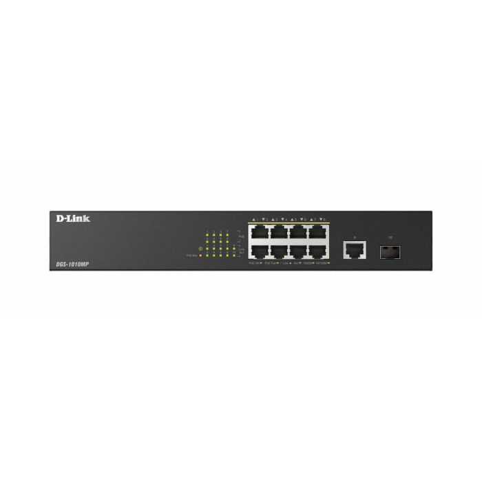 D-Link Switch DGS-1010MP No Administrado 10 Puertos Gigabit Ethernet PoE 8 Puertos 125W 3 D-Link Switch DGS-1010MP No Administrado 10 Puertos Gigabit Ethernet PoE 8 Puertos 125W 3