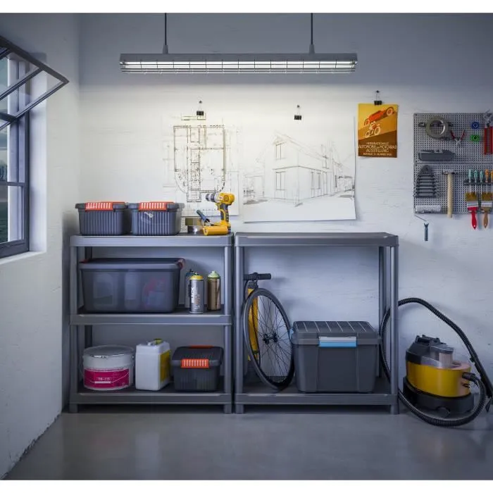 Estante de almacenamiento KIS Plus 90/40/5 - 90 x 40 x 182 cm - Negro 1 Estante de almacenamiento KIS Plus 90/40/5 - 90 x 40 x 182 cm - Negro 1