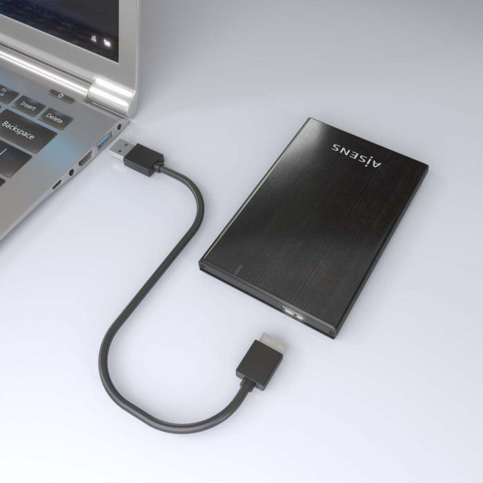 AISENS - CAJA EXTERNA 2,5" ASE-2528B 9.5MM SATA A USB 3.0/USB3.1 GEN1, NEGRA 2 AISENS - CAJA EXTERNA 2,5" ASE-2528B 9.5MM SATA A USB 3.0/USB3.1 GEN1, NEGRA 2
