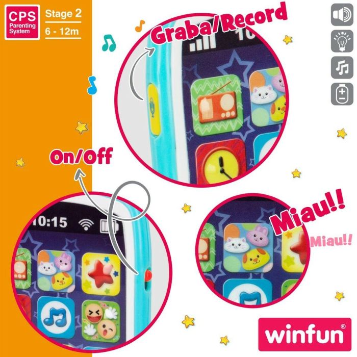 Teléfono de Juguete Winfun 7,5 x 14 x 2 cm (6 Unidades) 4 Teléfono de Juguete Winfun 7,5 x 14 x 2 cm (6 Unidades) 4