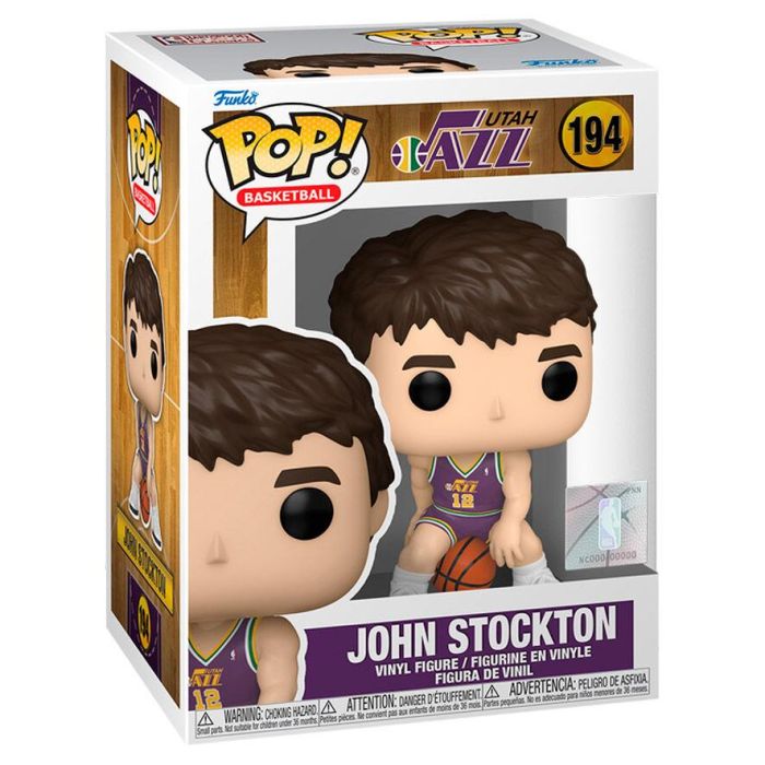 FUNKO Figura POP NBA Utah Jazz John Stockton de Vinilo 9cm