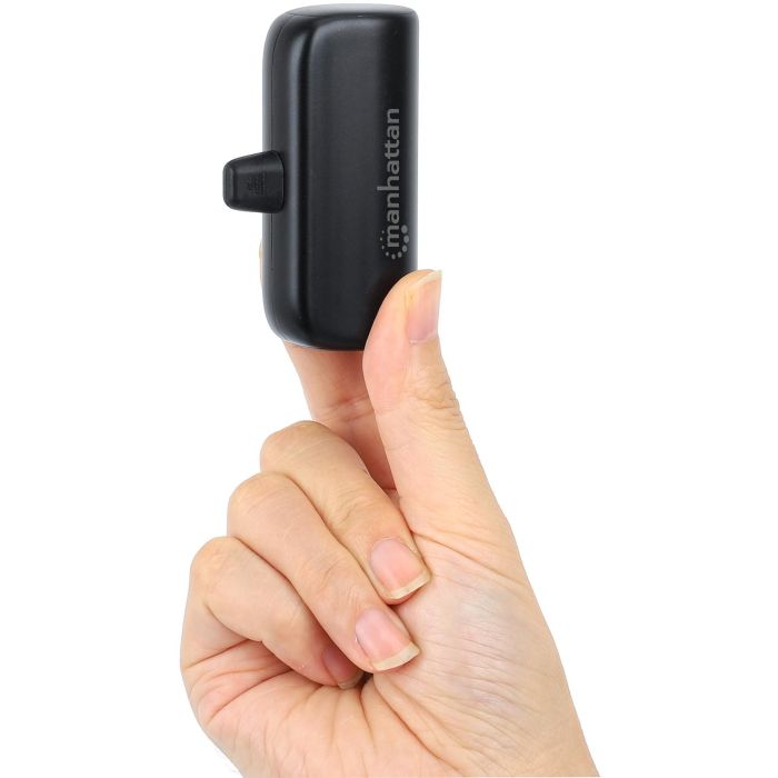 MANHATTAN Powerbank 5000 mAh USB Typ-C Stecker 10W schwarz 12 MANHATTAN Powerbank 5000 mAh USB Typ-C Stecker 10W schwarz 12