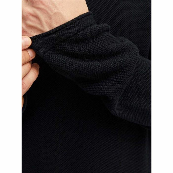 Camiseta de Manga Larga Hombre Jack & Jones ehill Knit Negro 2
