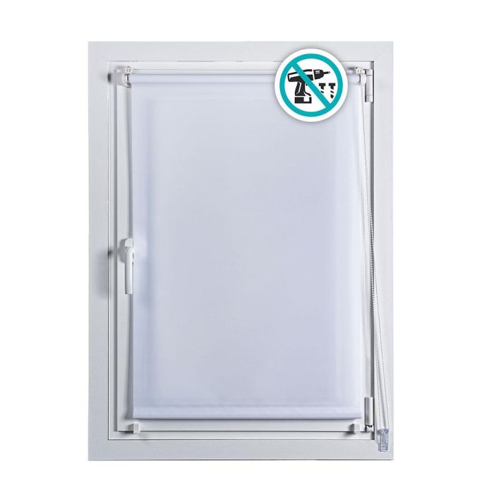 Estor enrollable clip&fix 120x180cm blanco nieve cintacor - storplanet