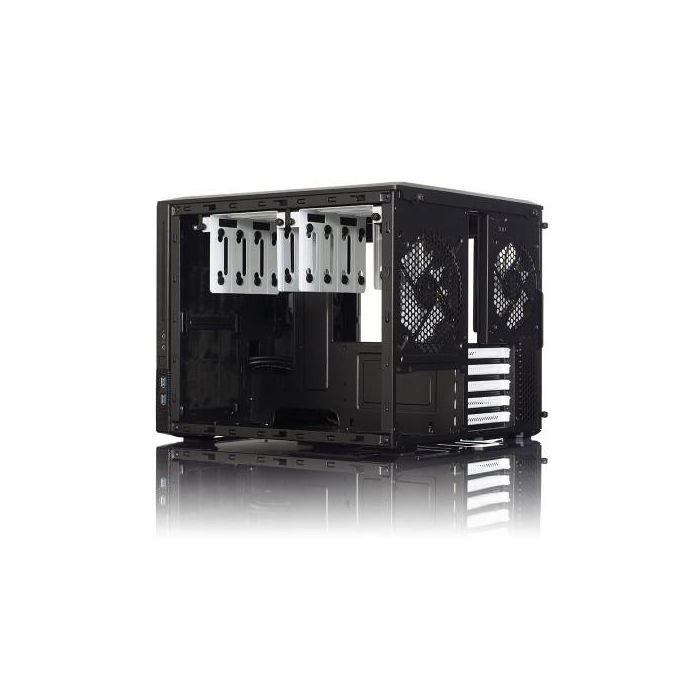 Fractal Design NODE 804 Cubo Negro PC con Ventiladores 120mm, Soporte para 2.5/3.5", Micro ATX - FD-CA-NODE-804-BL-W 7