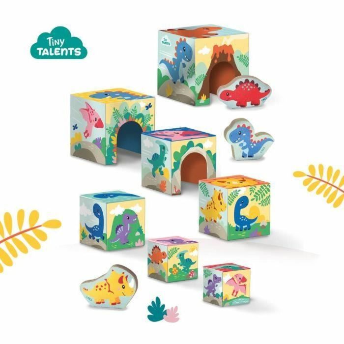 Ses Creative SES8710341132026 Torre de Habilidad Apilable de Bloques con 3 Figuras de Dinosaurios 3 Ses Creative SES8710341132026 Torre de Habilidad Apilable de Bloques con 3 Figuras de Dinosaurios 3