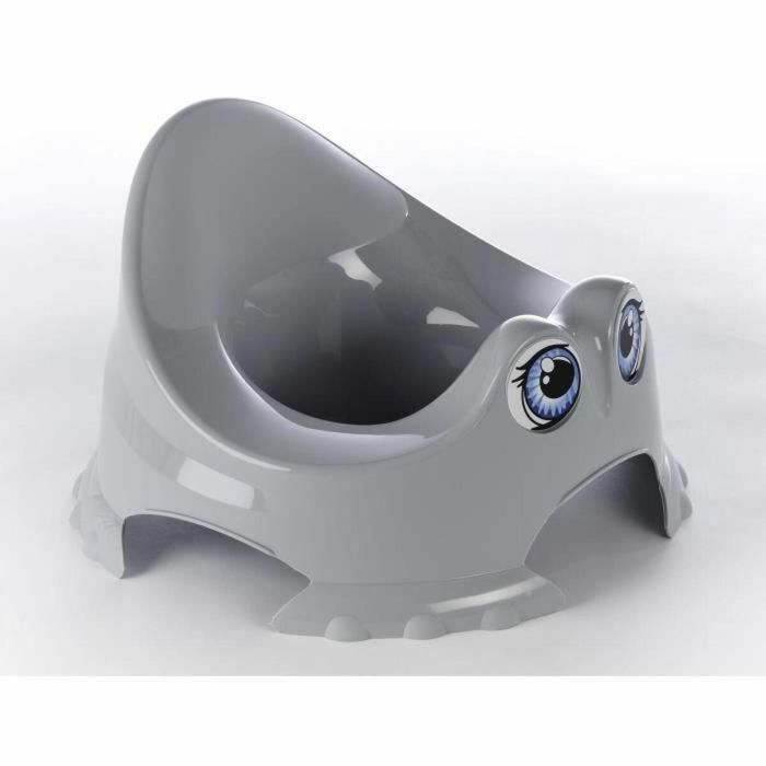 Thermobaby Orinal Pot Rigolo Encanto Gris para Entrenamiento Infantil - Diseño Divertido, Cómodo y Estable que se Integra Fácilmente 1