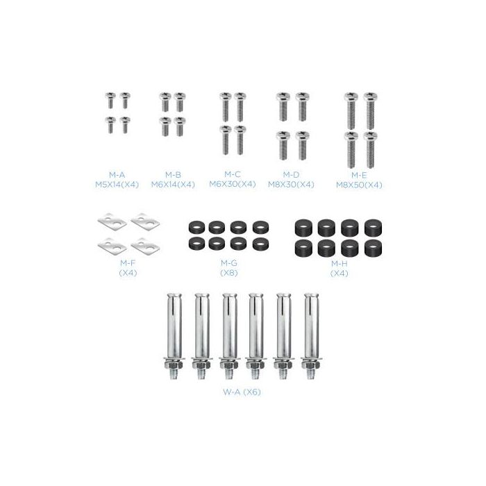 TooQ FS2270M-B Soporte de Suelo para TV de hasta 70" Plata