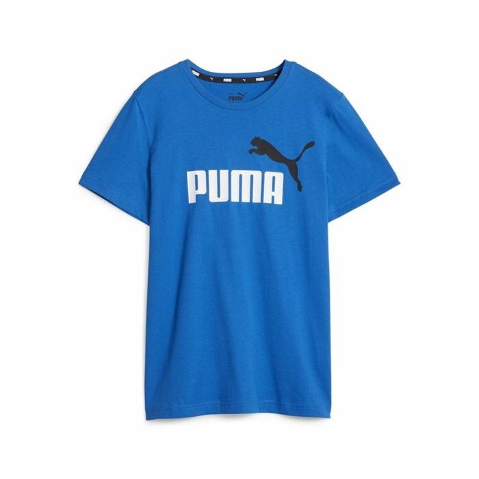 Camiseta de Manga Corta Infantil Puma Ess+ 2 Col Logo Azul 0 Camiseta de Manga Corta Infantil Puma Ess+ 2 Col Logo Azul 0