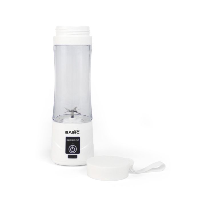 Inde Batidora de Vaso Portátil Recargable Basic Home, Capacidad 380 ml, 24 x 7.5 cm (6 Unidades)