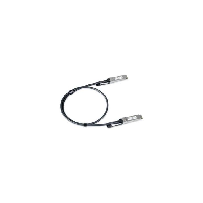 LANCOM SFP-DAC100-1m Cable DAC SFP a SFP 100 Gbit/s 1m, Conector Macho a Macho, Plug & Play, Negro/Acero