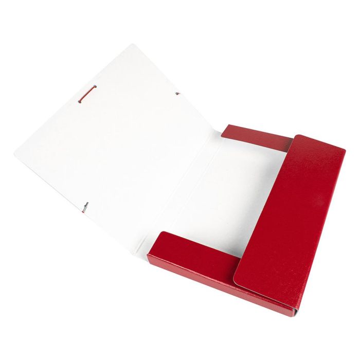 Carpeta Proyectos Liderpapel Folio Lomo 30 mm Carton Gofrado Roja 7